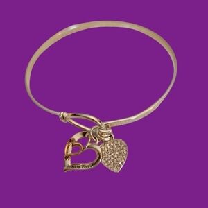 LA Friends Forever Hearts Bangle Bracelet